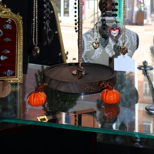 Mini Glass Pumpkin Figurines