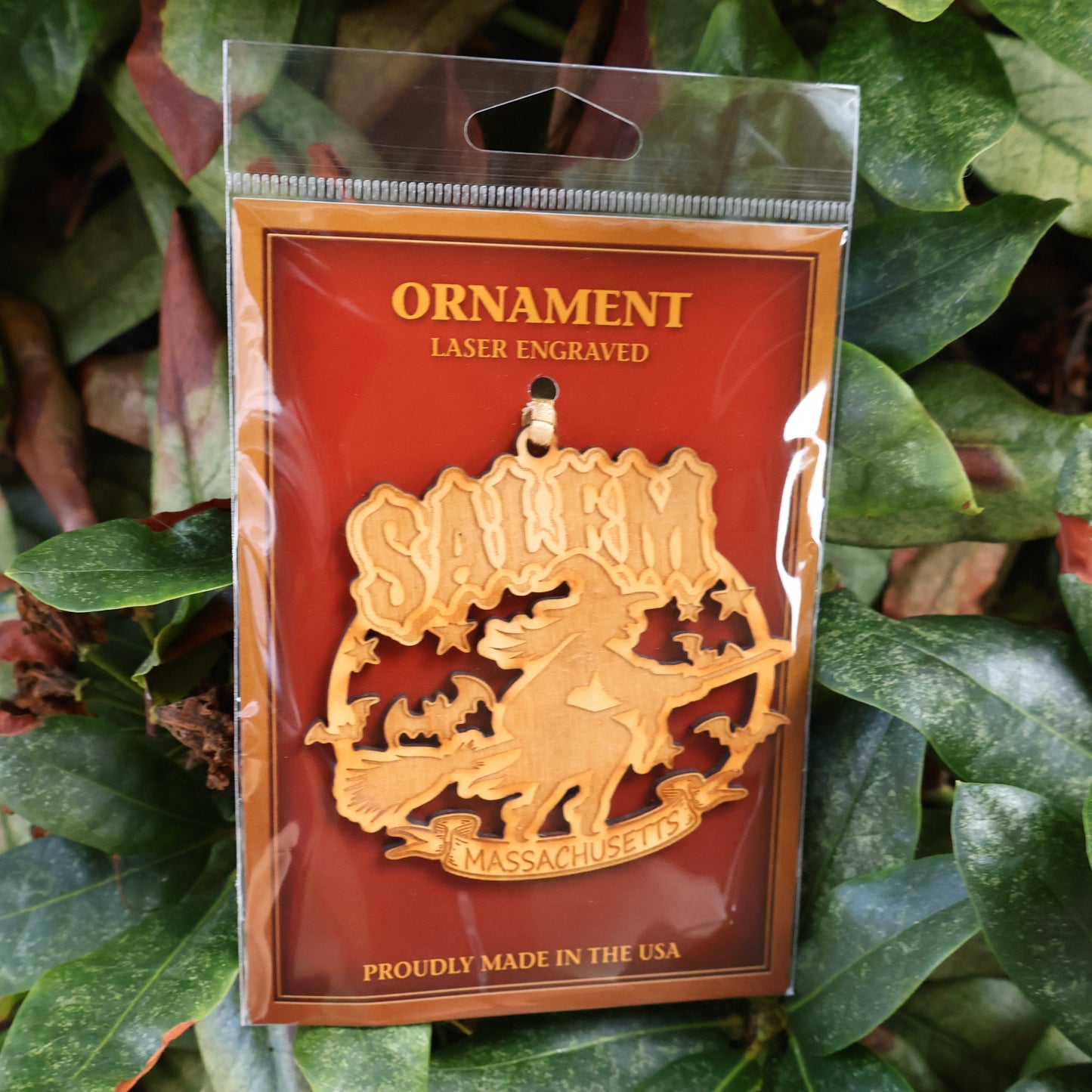 Wooden Salem Ornaments