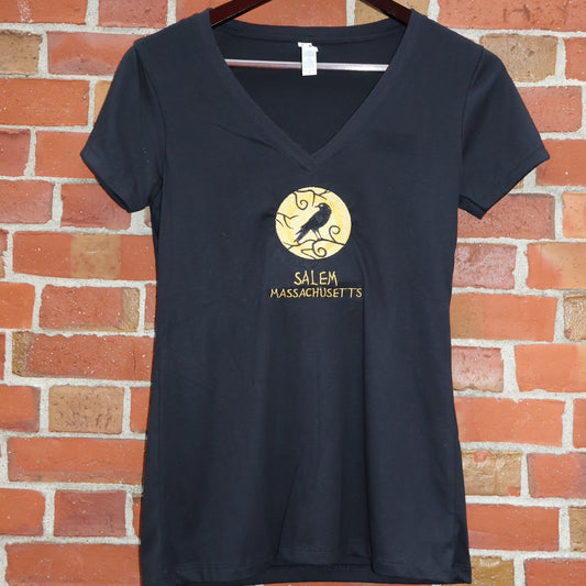 T-Shirt V-Neck Raven
