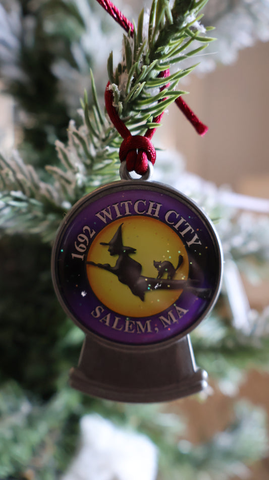 Salem Witch Snow Globe Ornament