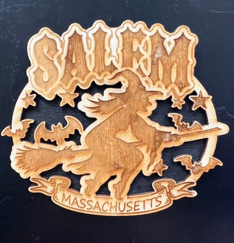 Wooden Salem Magnets