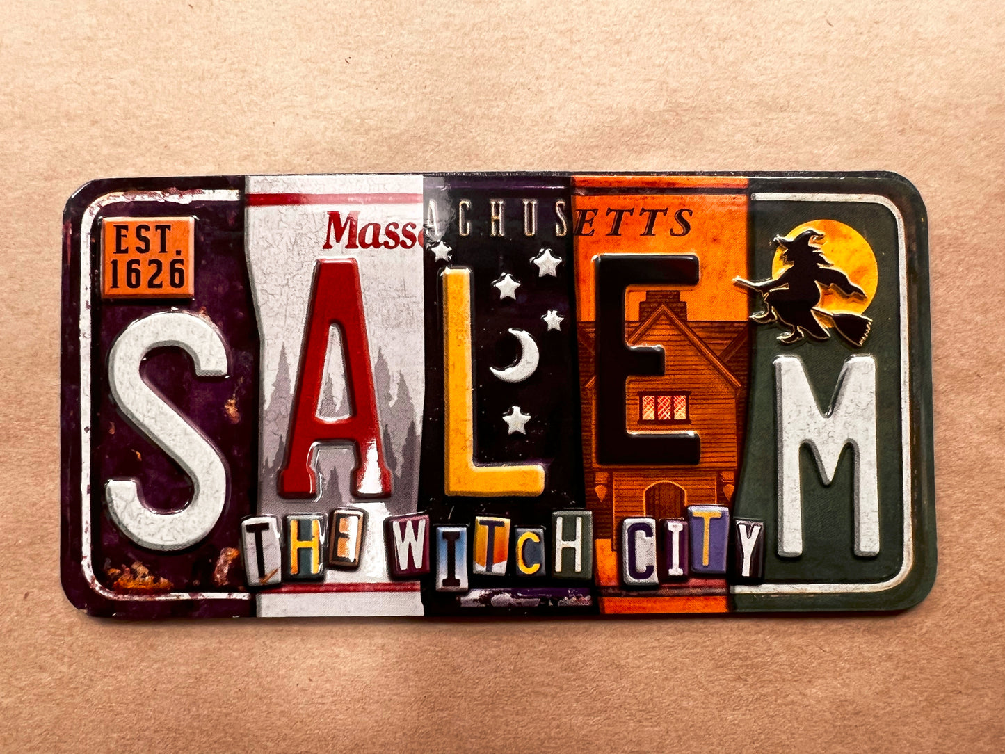 Vintage License Plate Magnet