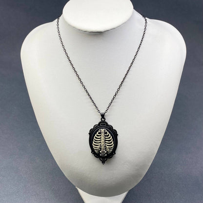 Gothic Style Pendant Black Necklace - Witch