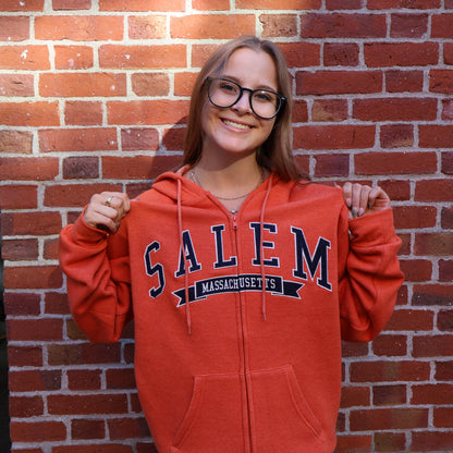 Orange Zip Hoodie