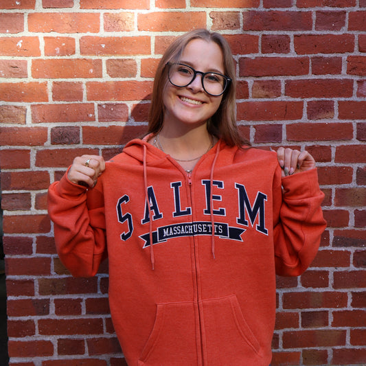 Orange Zip Hoodie