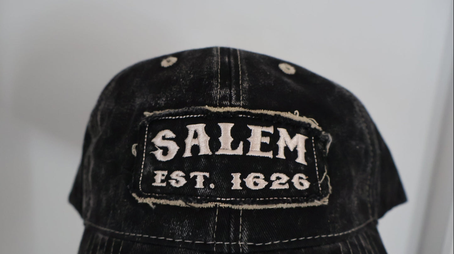 Hat Salem Patch Distressed