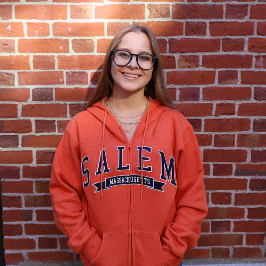 Orange Zip Hoodie