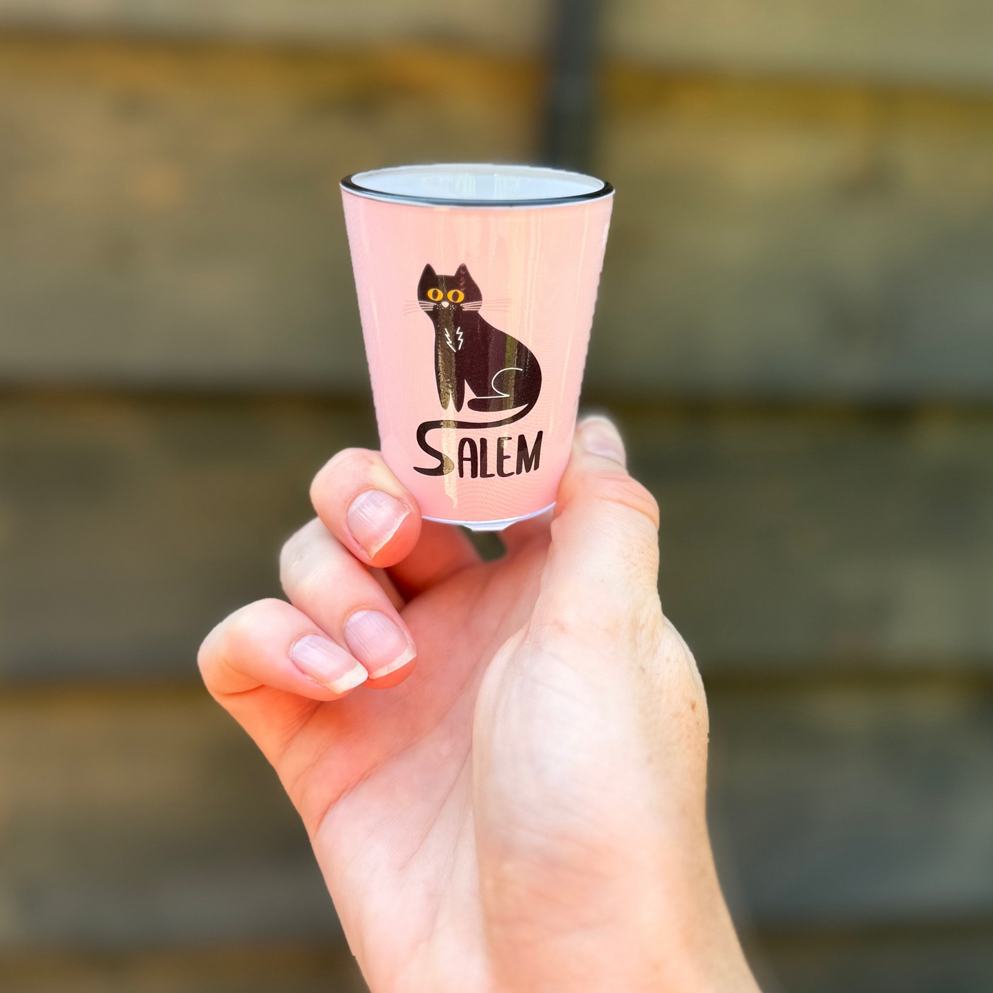 Shotglass Pink Cat