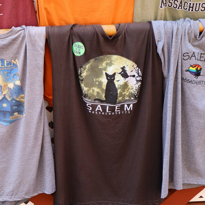 Cat and Moon Tee (glows in dark!)