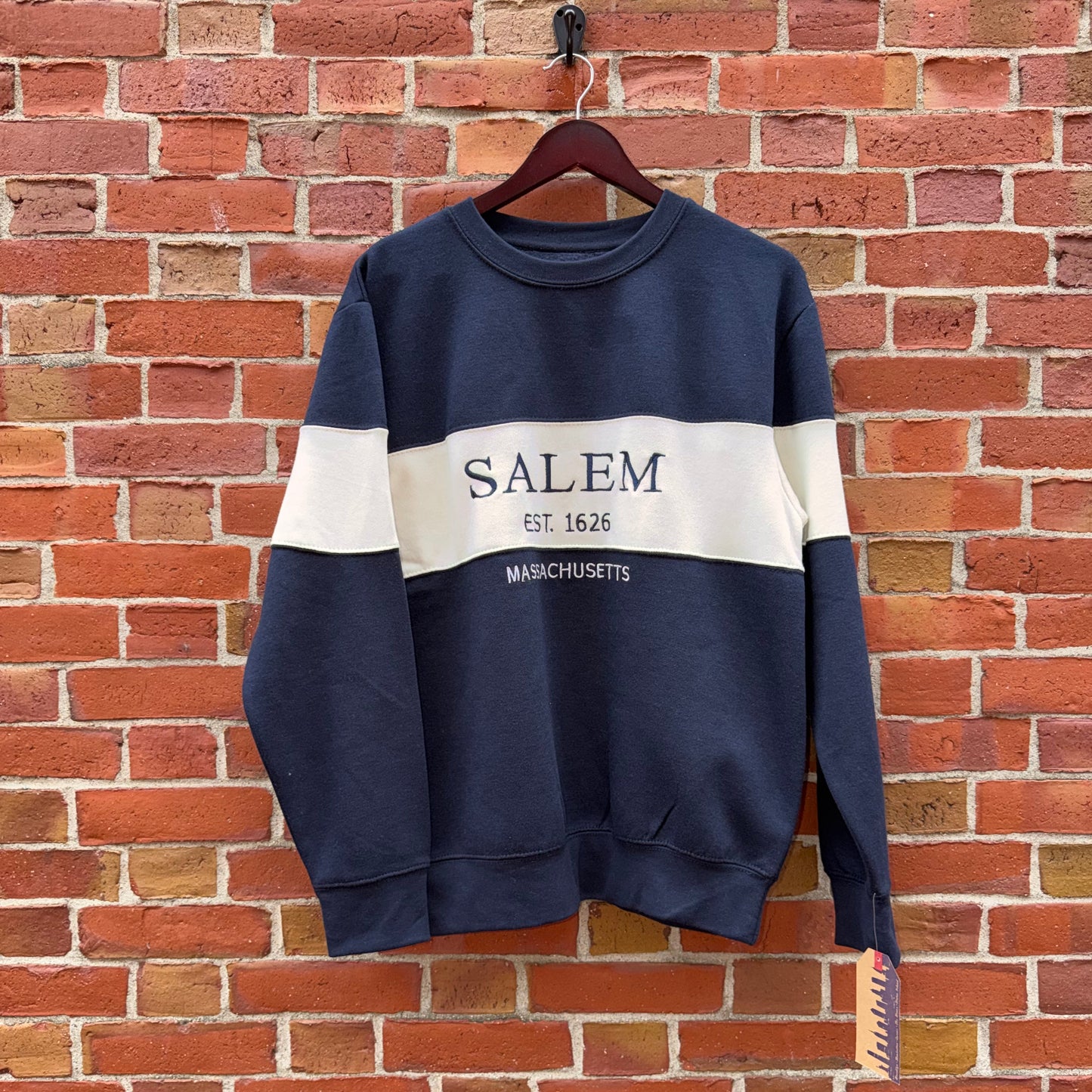 Crew Sweatshirt Navy/Cream