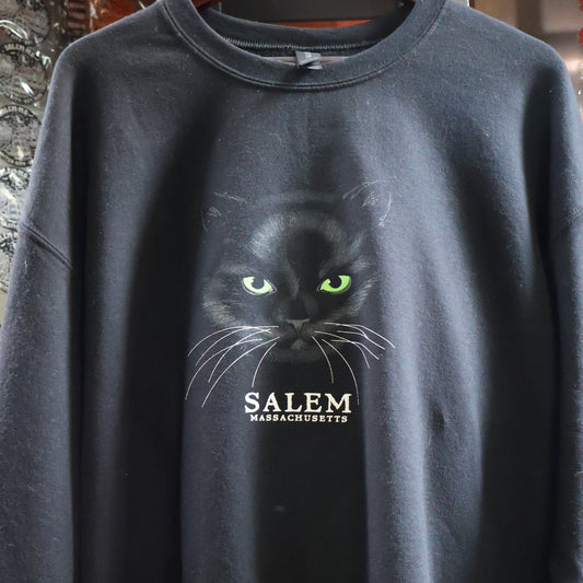Crew Sweatshirt Cat Face