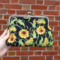 Sunflower Kisslock Bag