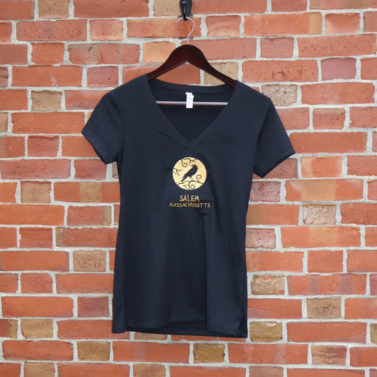 T-Shirt V-Neck Raven