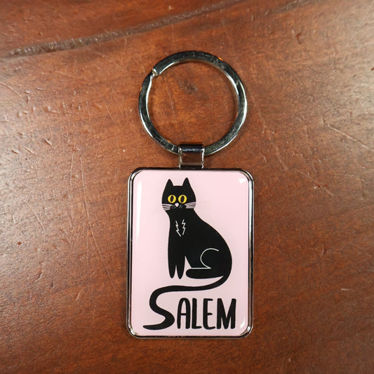 Cute Pink Cat Keychain