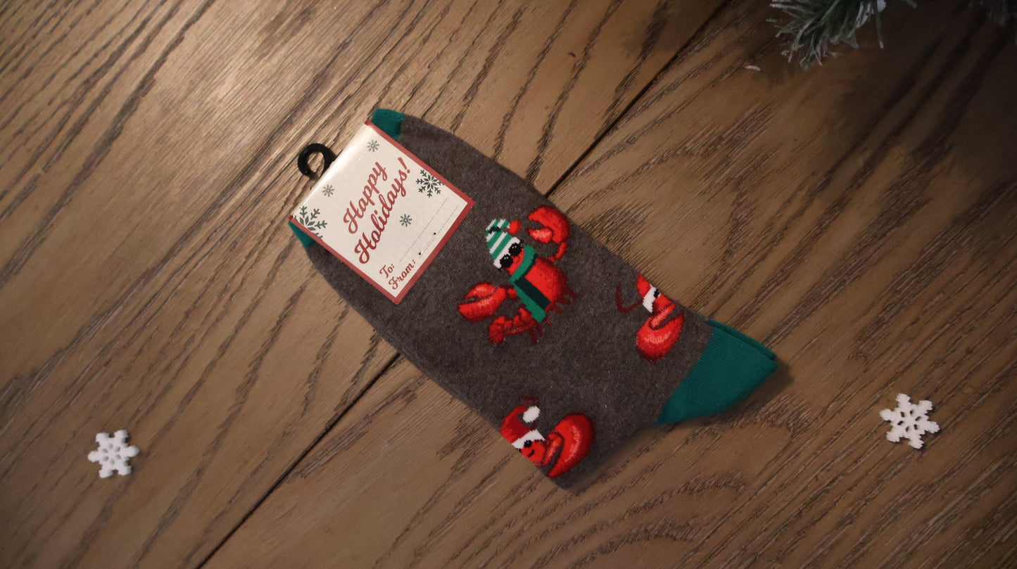 Santa Lobster Socks