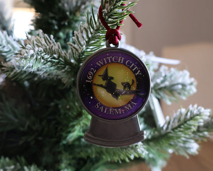 Salem Witch Snow Globe Ornament