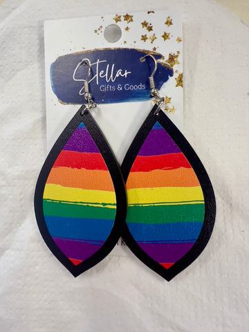 Rainbow Stripe Earrings