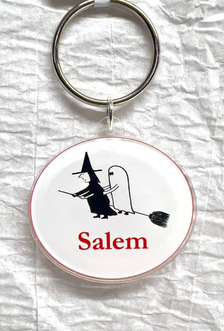 Witch & Ghost Keyring