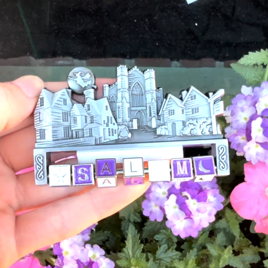 Magnet Skyline Cube Purple
