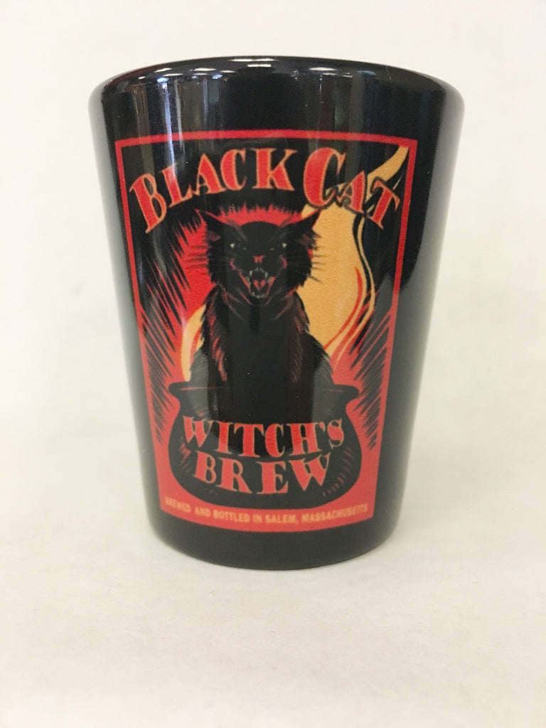 Shot Glass Black Cat/Witch's Brew