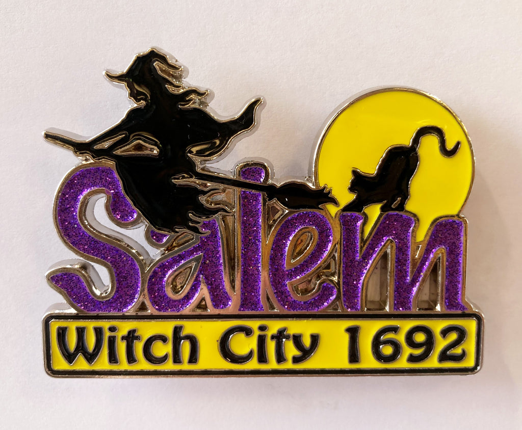 Sparkly Witch City Magnet