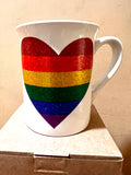 Rainbow Heart Mug