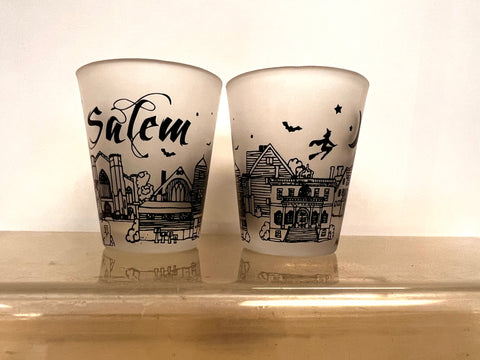 Shot Glass Salem Buildings