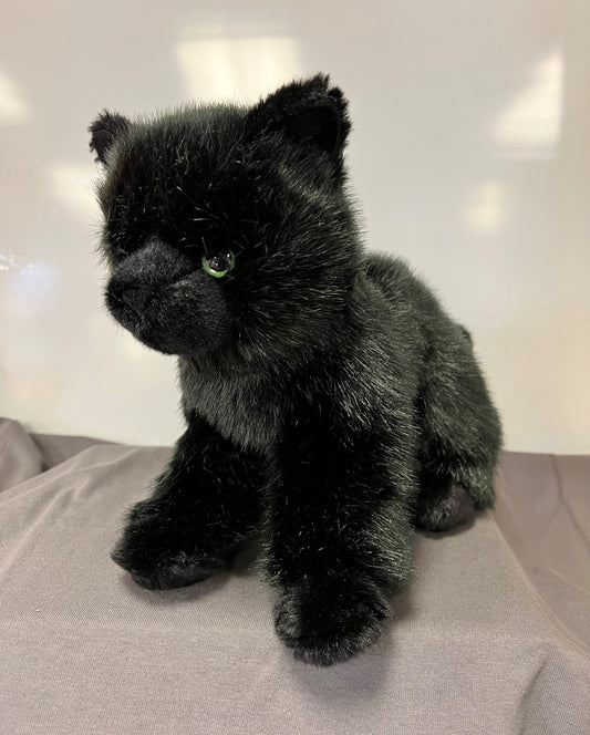 Fuzzy Black Cat plush