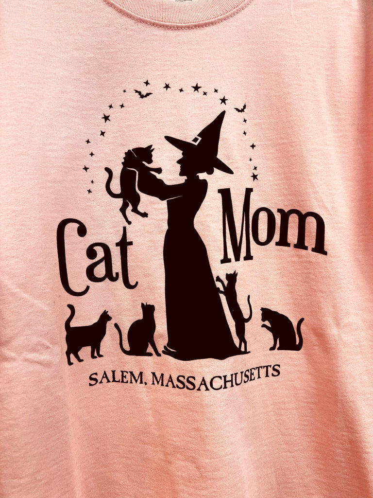 Cat mom t shirt hot sale