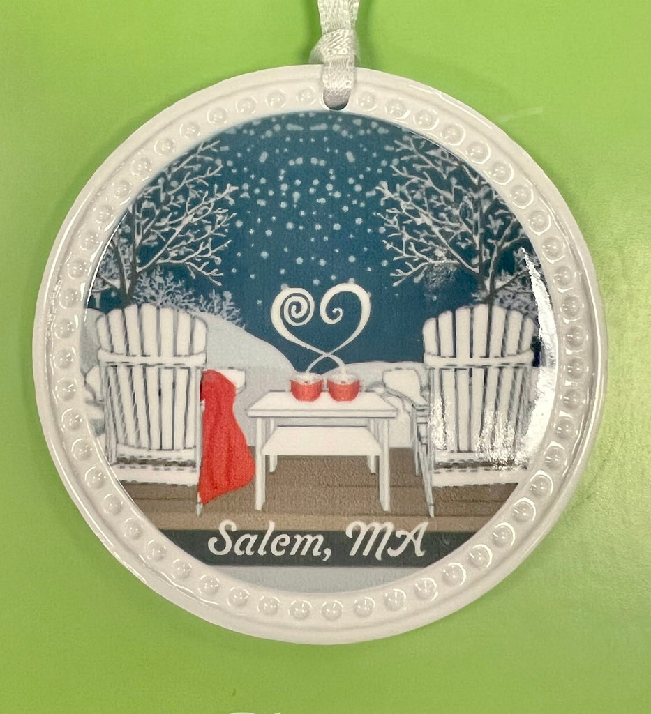 Snowy Porch Ornament